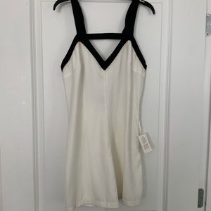 White land black romper